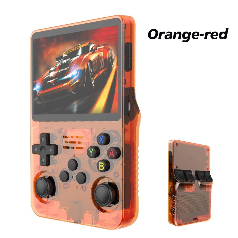 R36S Retro Handheld Spielkonsole – 3,5" IPS, Linux, 128GB/64GB, Tragbarer Video- & Spieleplayer mit 10.000+ Games