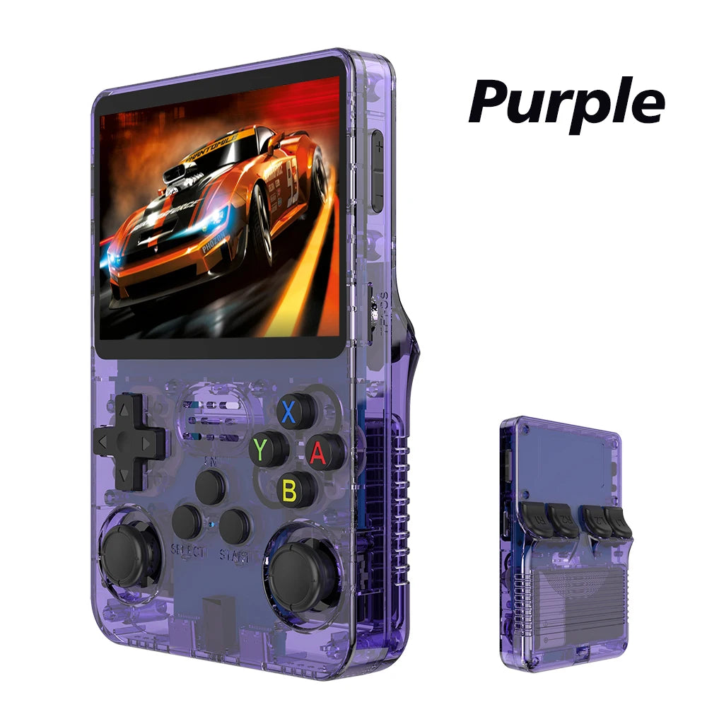 R36S Retro Handheld Spielkonsole – 3,5" IPS, Linux, 128GB/64GB, Tragbarer Video- & Spieleplayer mit 10.000+ Games