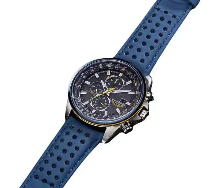 CITIZEN Blue Angel Generation Men's Fashion Business Watch Radio Night Glow Energy Multi Functional Luxury Quartz Wristwatches