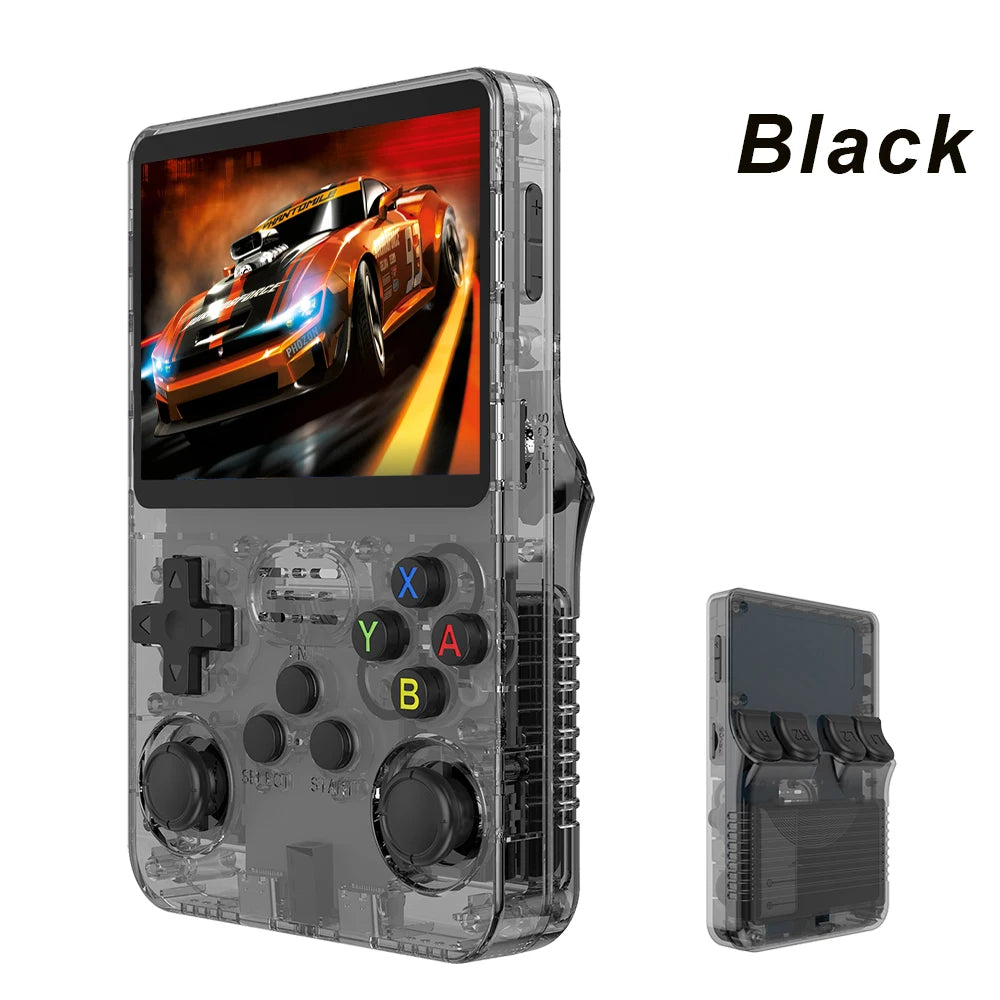 R36S Retro Handheld Spielkonsole – 3,5" IPS, Linux, 128GB/64GB, Tragbarer Video- & Spieleplayer mit 10.000+ Games
